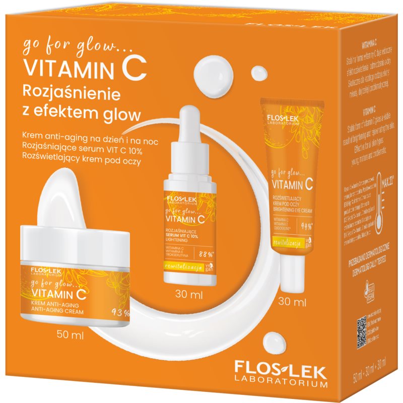 FlosLek Laboratorium Go For Glow Vitamin C set cadou pentru o piele mai luminoasa