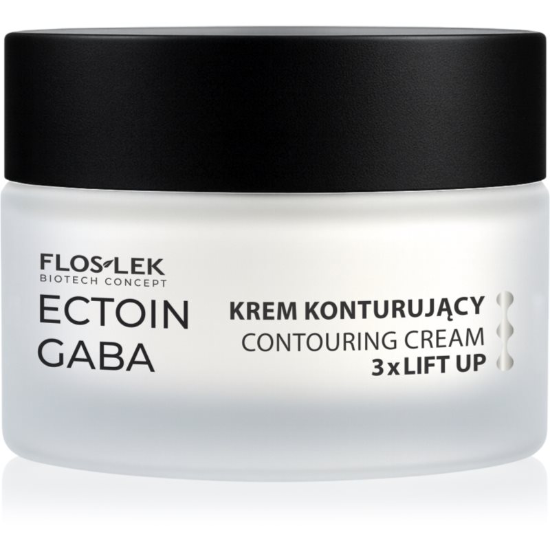 FlosLek Laboratorium Ectoin Gaba Contouring Face Cream 3xLift Up crema cu efect de lifting pentru finisarea contururilor 50 ml