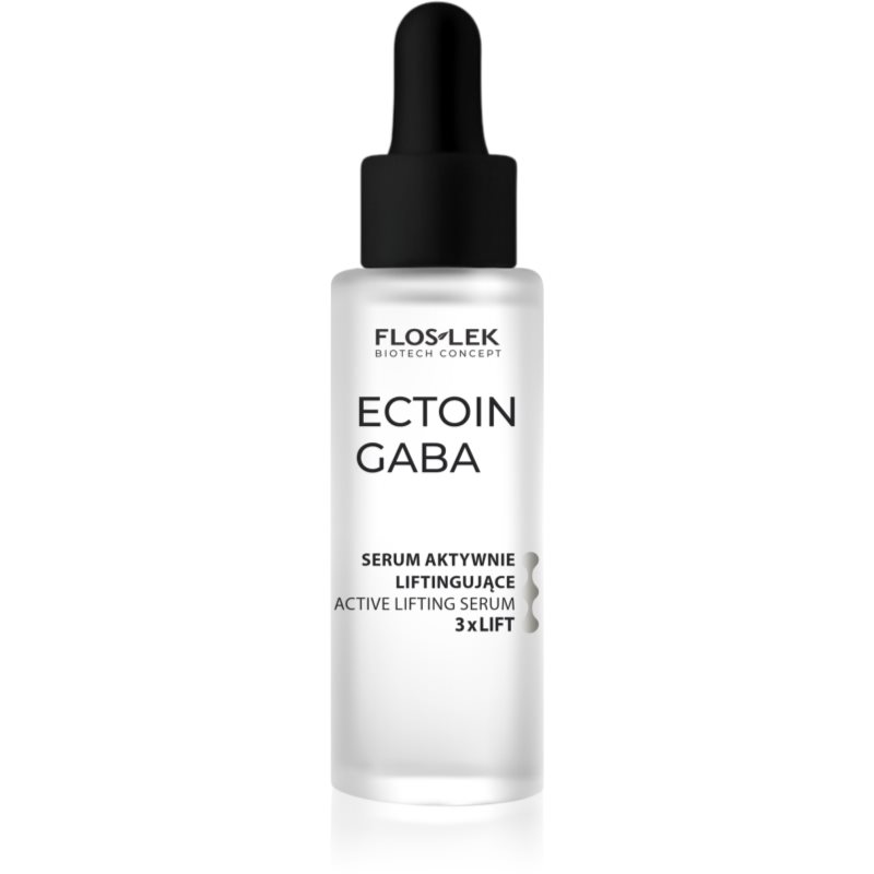 FlosLek Laboratorium Ectoin Gaba Active Lifting Face Serum 3xLift ser cu efect de lifting pentru fermitatea pielii 30 ml