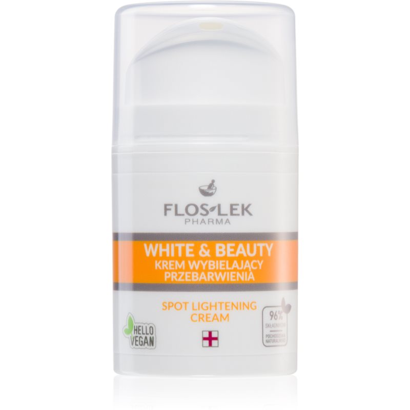 FlosLek Pharma White & Beauty crema cu efect de albire pentru tratament local 50 ml