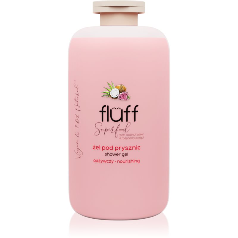 Fluff Superfood gel de duș Coconut Water & Raspberry 500 ml