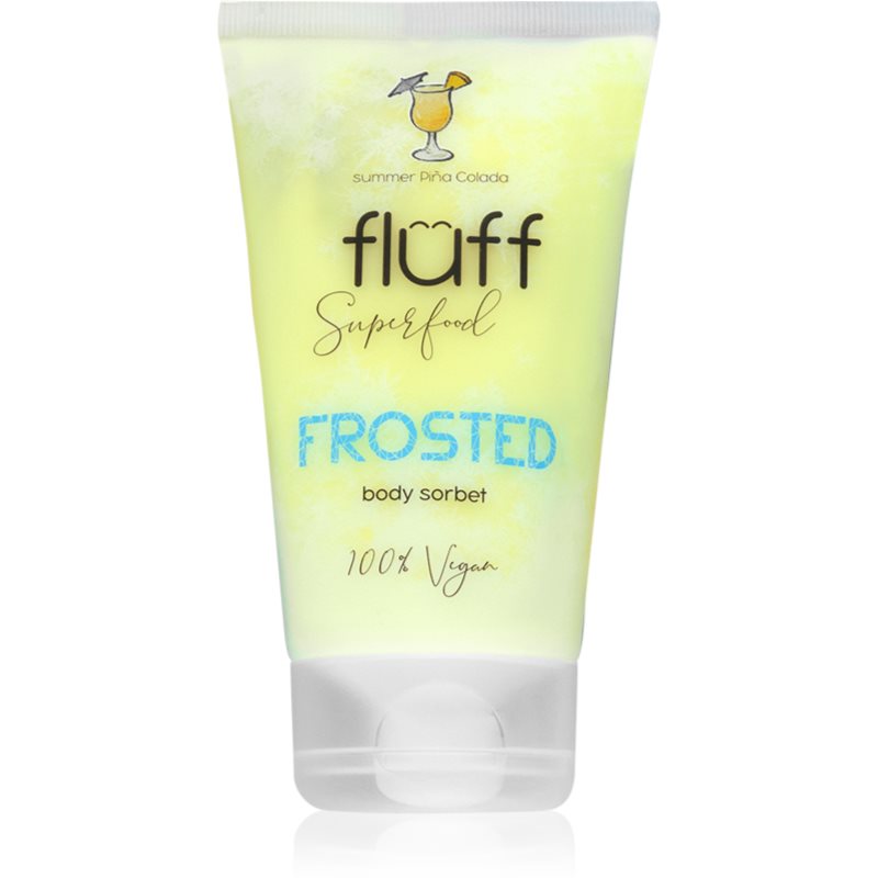 Fluff Superfood Frosted crema hidratanta usoara pentru corp Summer Piňa Colada 150 ml