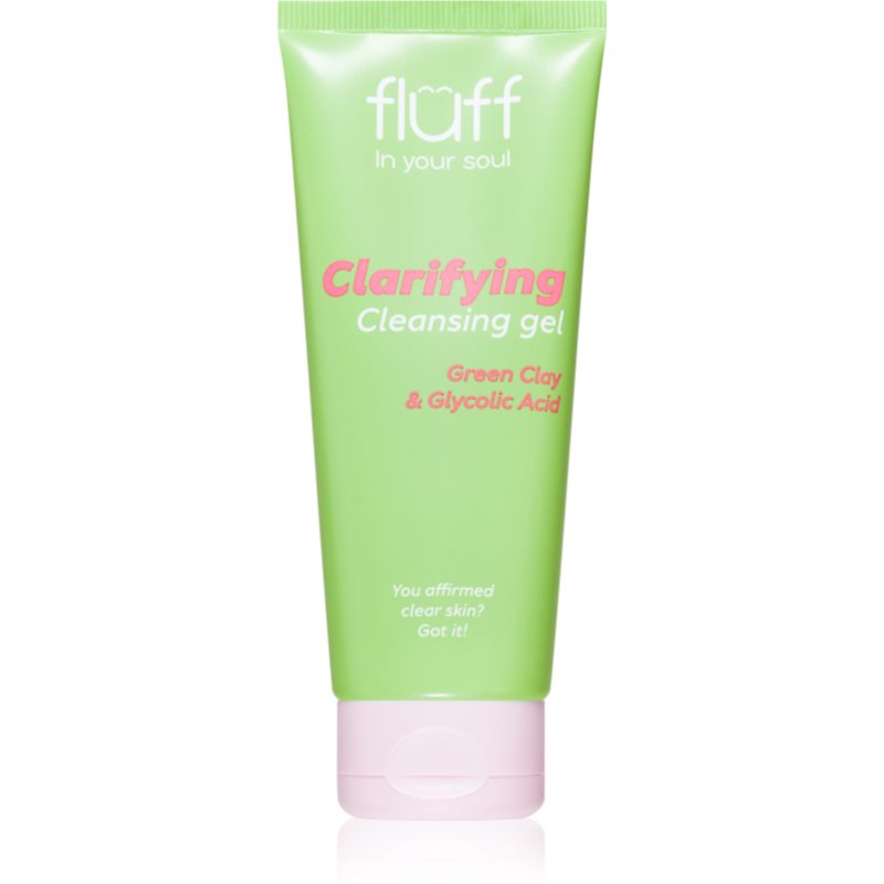 Fluff Clarifying gel de curatare facial cu argila 100 ml