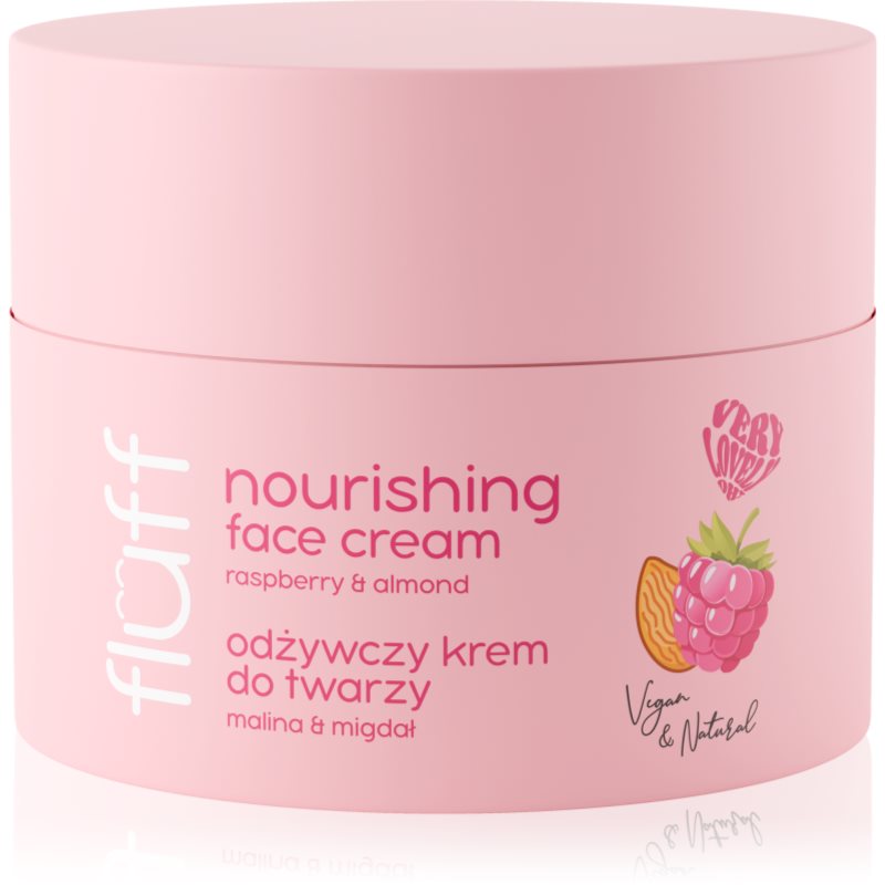 Fluff Raspberries & Almonds cremă pentru față cu efect de nutritiv 50 ml