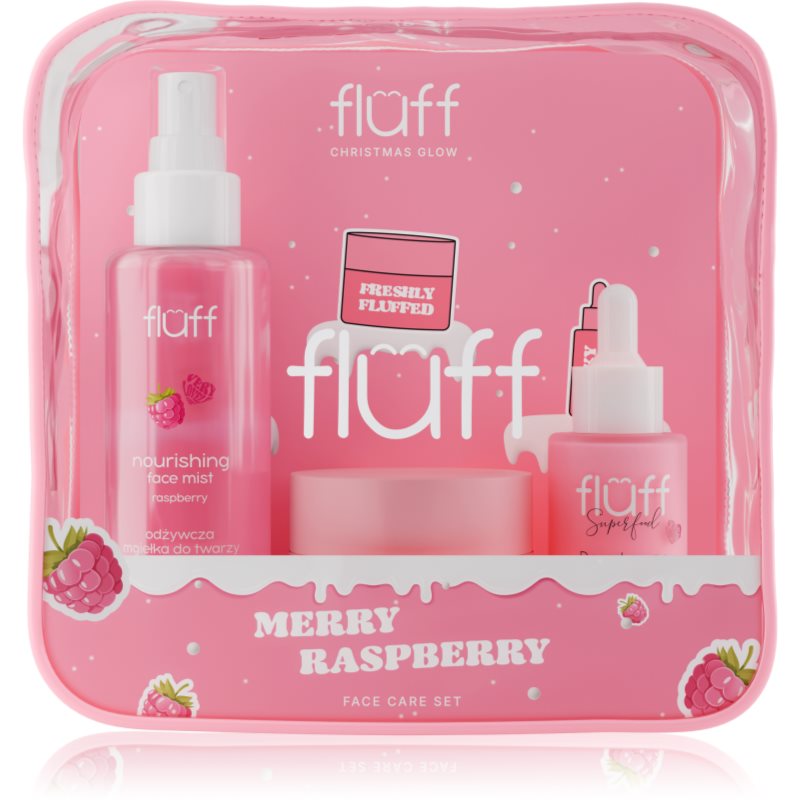 Fluff Christmas Glow Merry Raspberry set cadou de Crăciun