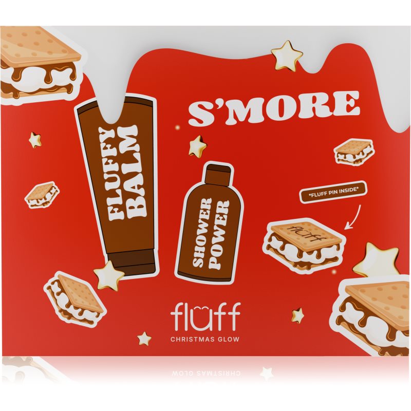 Fluff Christmas Glow Body Care Set S\'more set cadou de Crăciun 3 buc