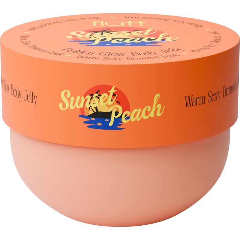 Fluff Glow Body Jelly Sunset Peach gel de corp cu efect iluminator 150 ml