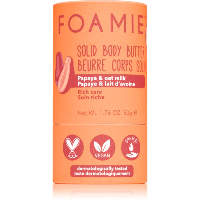 Foamie Oat To Be Smooth Solid Body Butter unt solid pentru corp 50 g