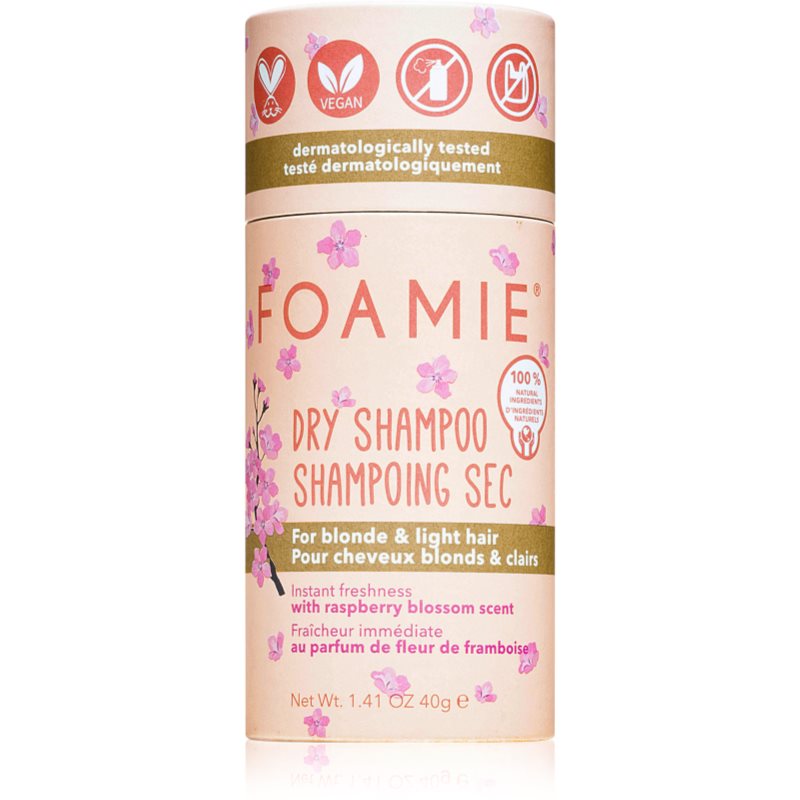 Foamie Berry Blonde Dry Shampoo șampon uscat pulbere pentru parul blond cu suvite 40 g