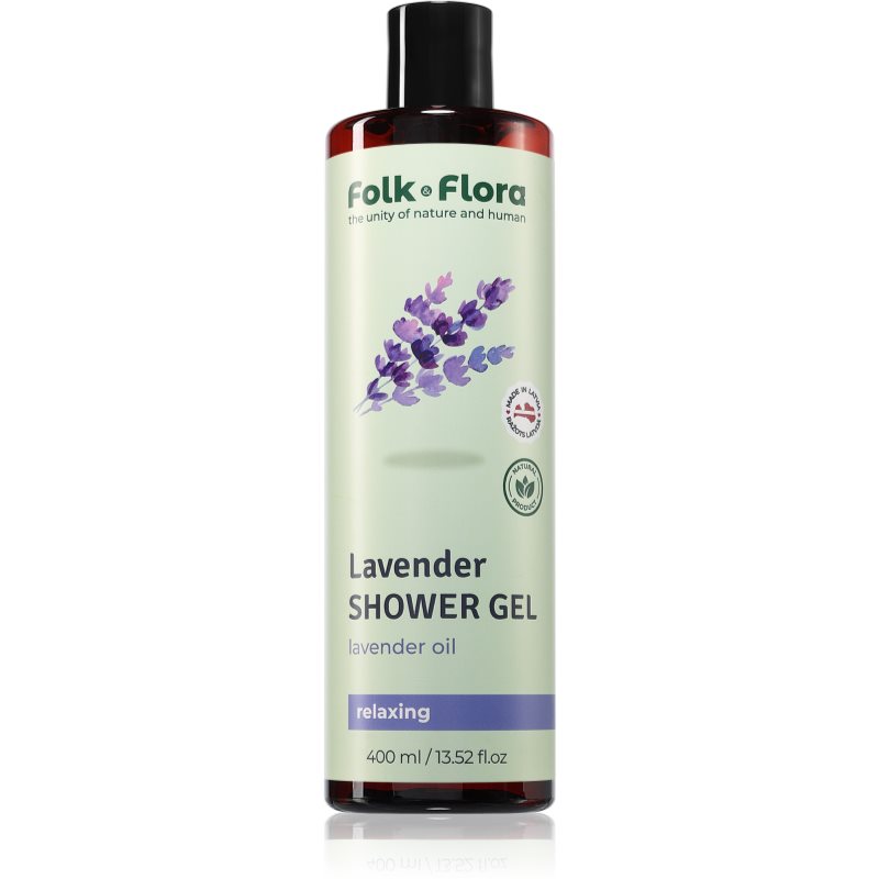 Folk & Flora Lavender gel de dus relaxant 400 ml