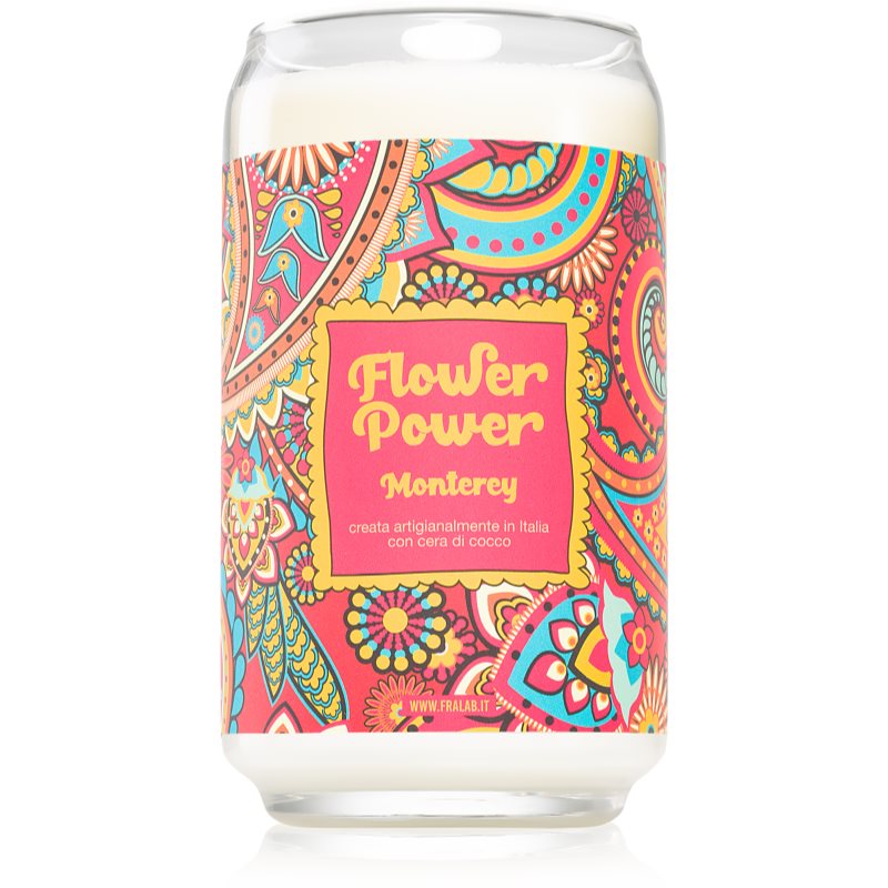 FraLab Flower Power Monterey lumânare parfumată 390 g