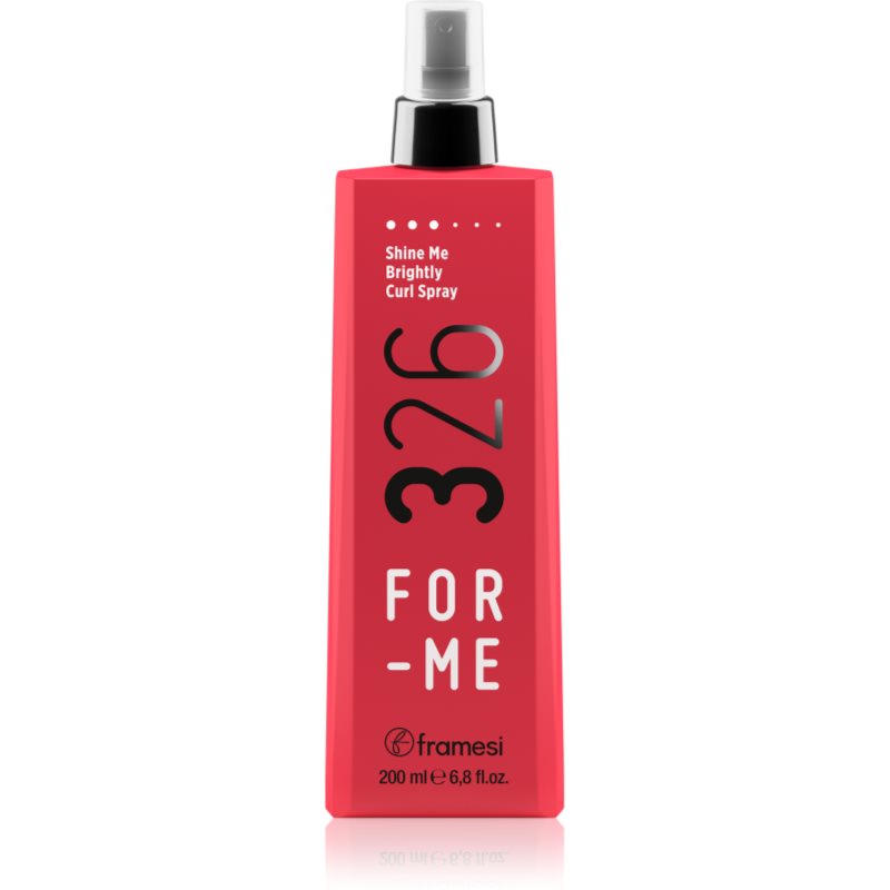 Framesi For-Me Curl & Volume spray pentru strălucire pentru păr creț 200 ml