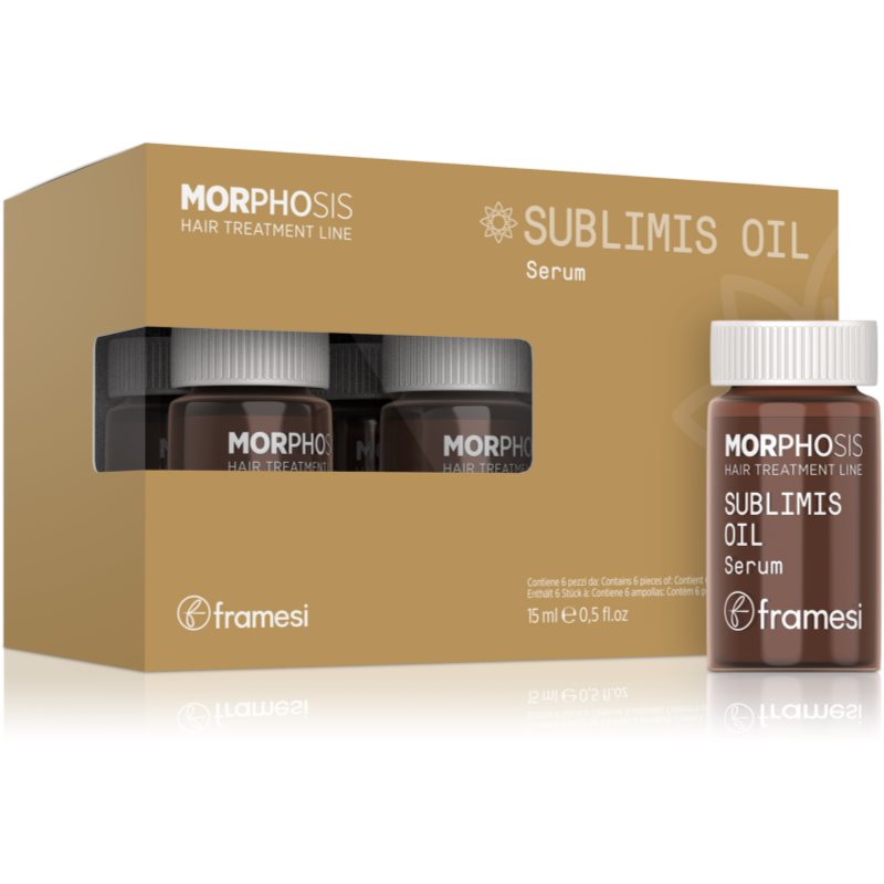 Framesi Morphosis Sublimis Oil ser cu hidratare intensă pentru păr 6x15 ml