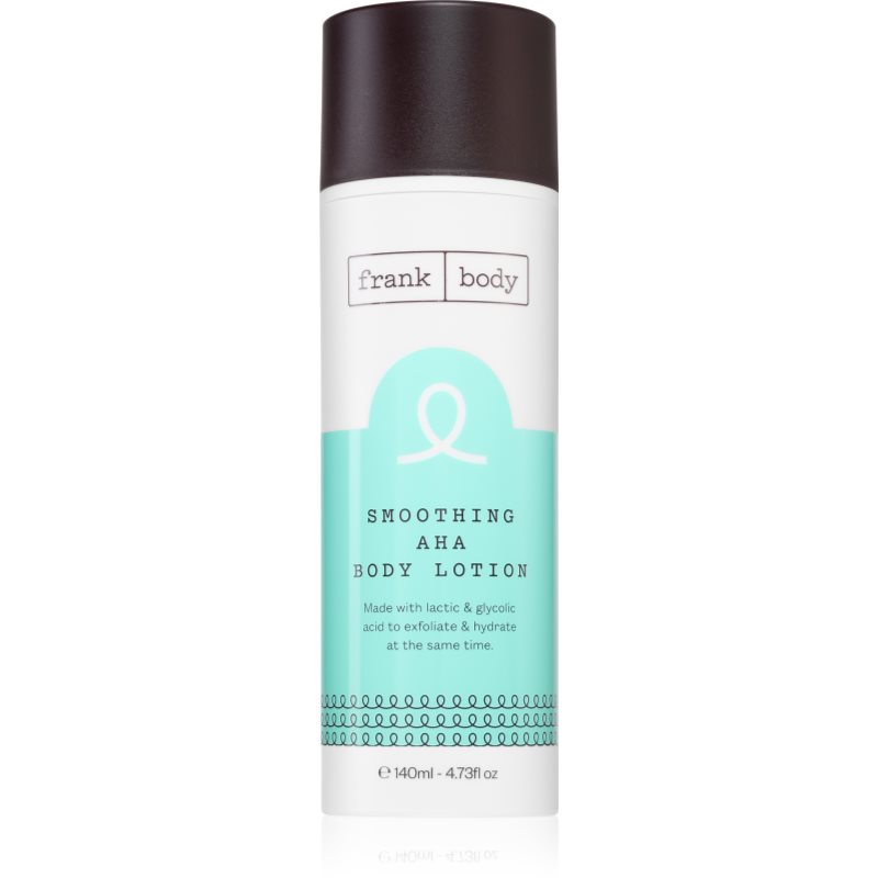 Frank Body Smoothing AHA lapte de corp exfoliant Cu AHA Acizi 140 ml