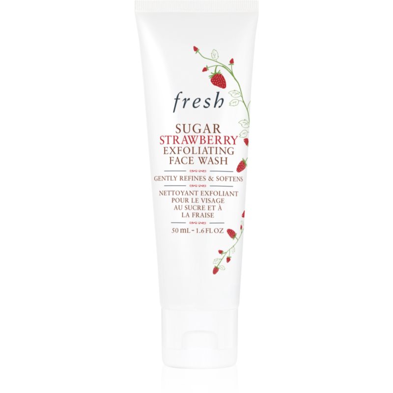 fresh Sugar Strawberry Face Wash gel exfoliant de curatare 50 ml