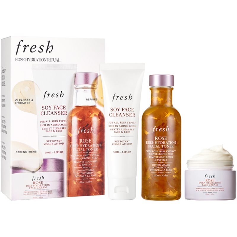 fresh Rose Hydration Ritual set pentru îngrijirea pielii