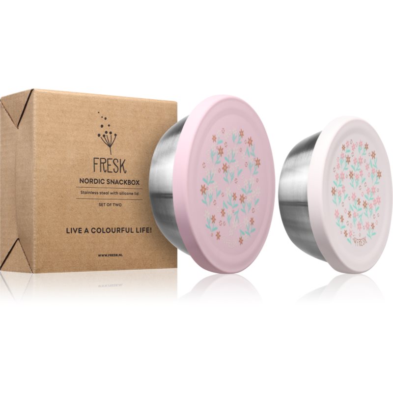 FRESK Snackbox caserolă de mâncare Garden Flowers 2 buc