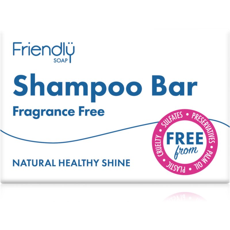 Friendly Soap Natural Shampoo Bar Fragrance Free săpun natural pentru păr 95 g