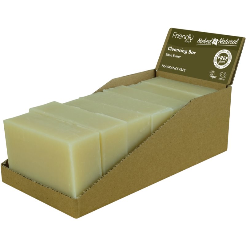 Friendly Soap Cleansing Bar Shea Butter săpun natural faciale 7x95 g