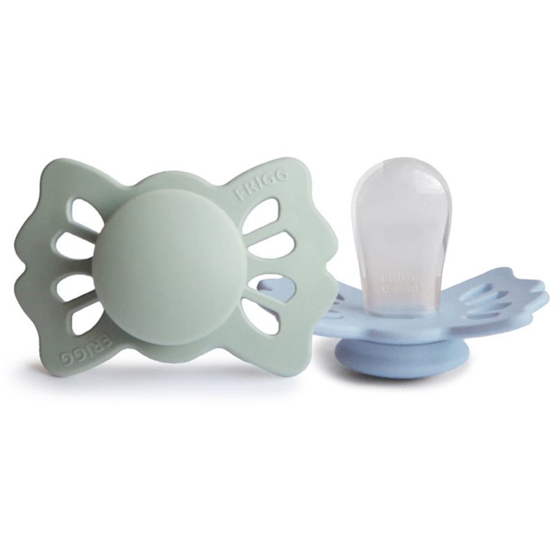 FRIGG Lucky Size 1:0-6 months suzetă Sage/Powder Blue 2 buc