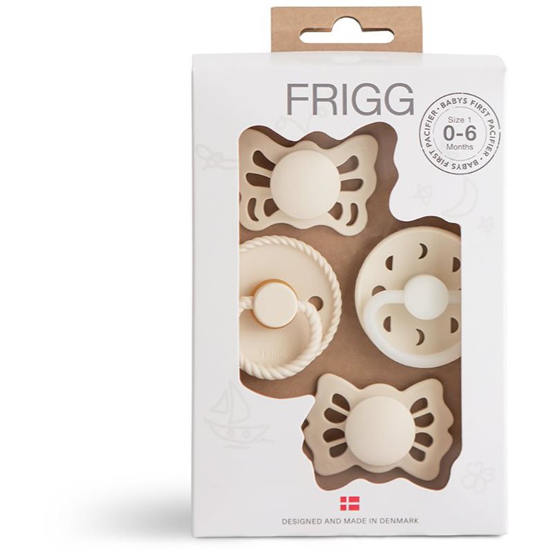FRIGG Baby\'s First Pacifier​ Moonlight Sailing suzetă Cream