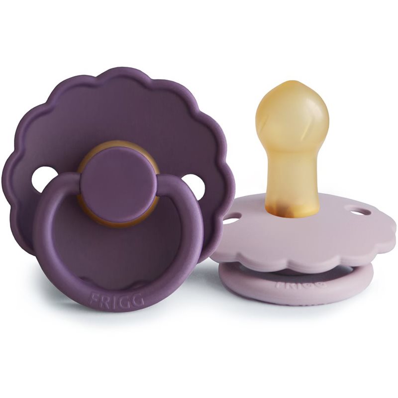 FRIGG Daisy Size 1:0-6 months suzetă Violet Dream/Soft Lilac 2 buc