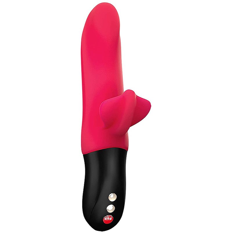 Fun Factory Bi Stronic Fusion dual pulsator vibrator cu stimularea clitorisului Red 21 cm