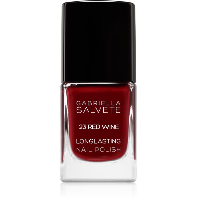 Gabriella Salvete Longlasting Enamel lac de unghii cu rezistenta indelungata lucios culoare 23 Red Wine 11 ml