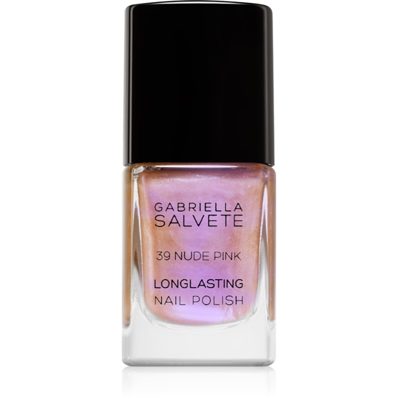 Gabriella Salvete Longlasting Enamel lac de unghii cu efect holografic culoare 39 Nude Pink 11 ml