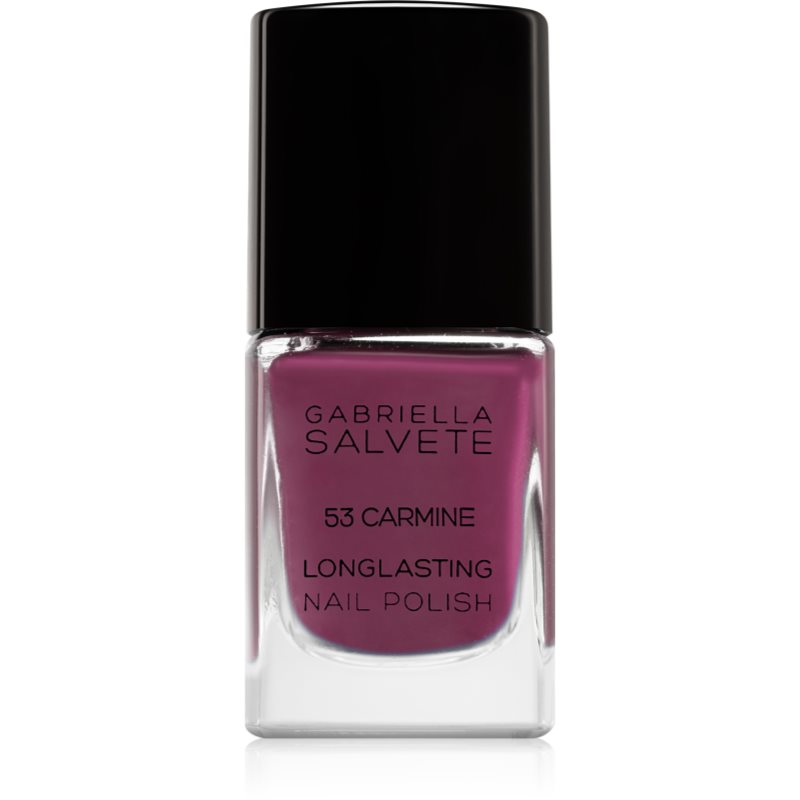 Gabriella Salvete Longlasting Enamel lac de unghii cu rezistenta indelungata lucios culoare 53 Carmine 11 ml