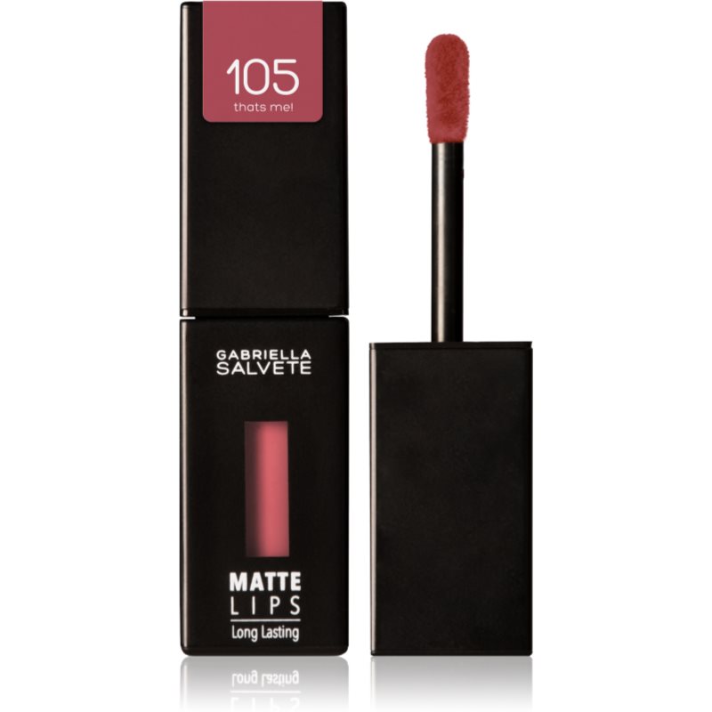 Gabriella Salvete Matte Lips Ruj de buze lichid, de lunga durata cu efect matifiant culoare 105 That\'s Me! 4,5 ml