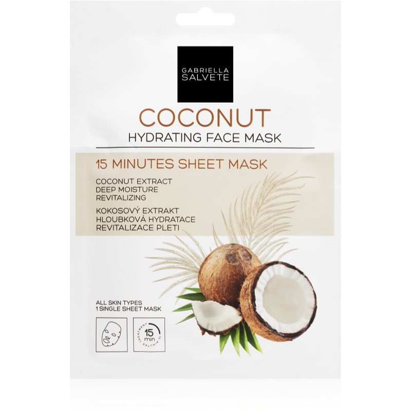 Gabriella Salvete Face Mask Coconut mască textilă hidratantă 1 buc