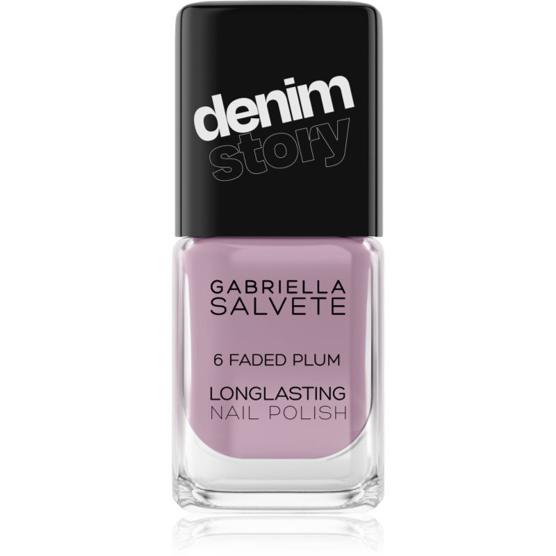 Gabriella Salvete Denim Story lac de unghii cu rezistenta indelungata culoare 06 Faded Plum 11 ml