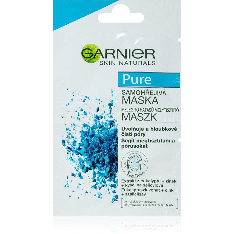 Garnier Pure mască pentru față pentru ten acneic 2x6 ml