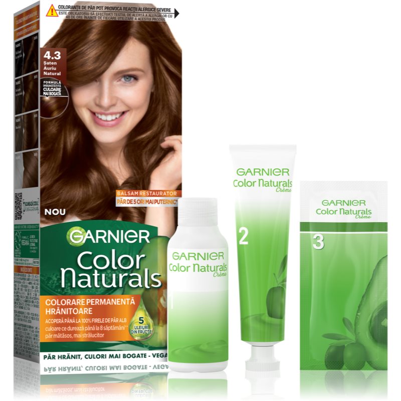 Garnier Color Naturals Creme culoare par culoare 4.3 Saten Auriu 1 buc