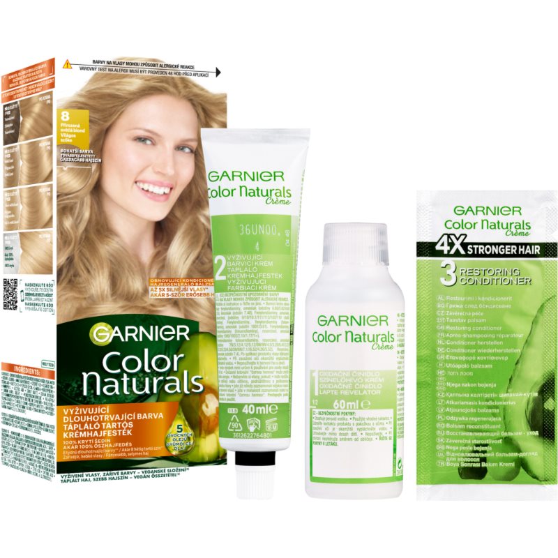Garnier Color Naturals Creme culoare par culoare 8 Natural Light Blond 1 buc