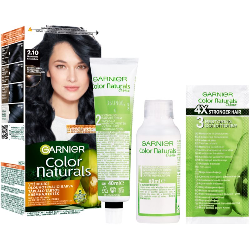 Imagine produs: Garnier Color Naturals Creme culoare par culoare 2.10 Blueberry Black 1 buc