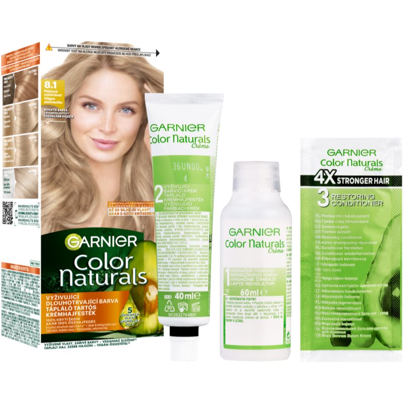 Garnier Color Naturals Creme culoare par culoare 8.1 Natural Light Ash Blond 1 buc