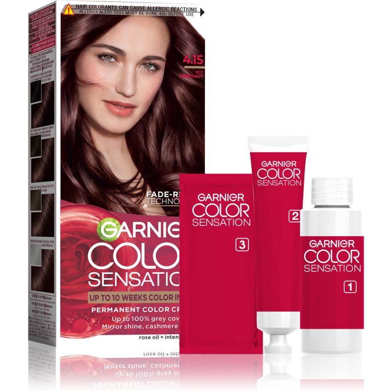 Garnier Color Sensation culoare par culoare 4.15 Saten Glacial 1 buc