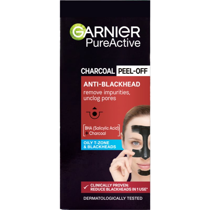Garnier Pure Active Charcoal mască exfoliantă împotriva punctelor negre, cu cărbune activ 50 ml