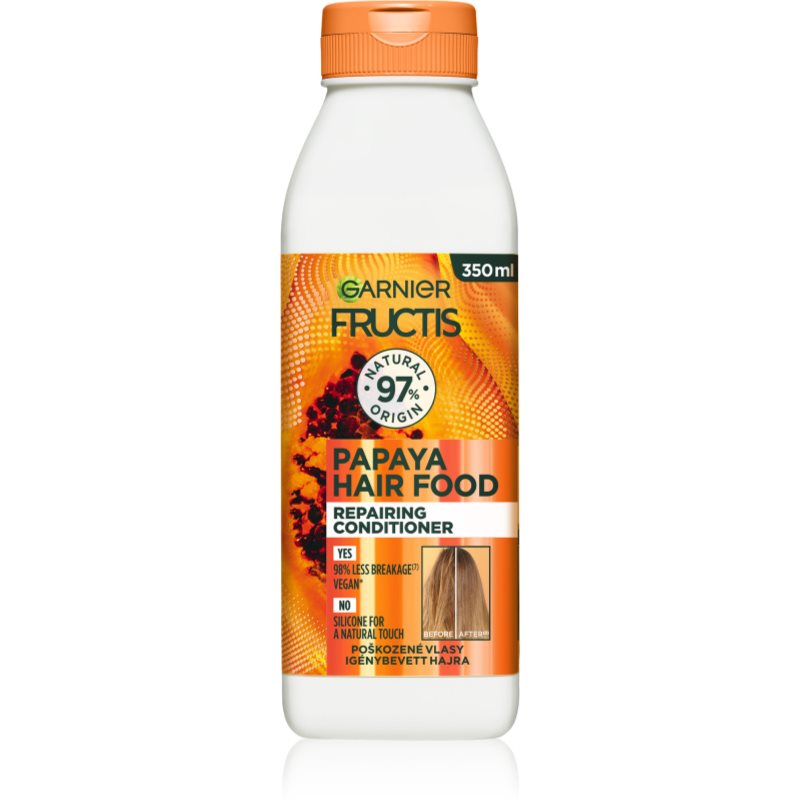 Garnier Fructis Papaya Hair Food balsam regenerator pentru par deteriorat 350 ml