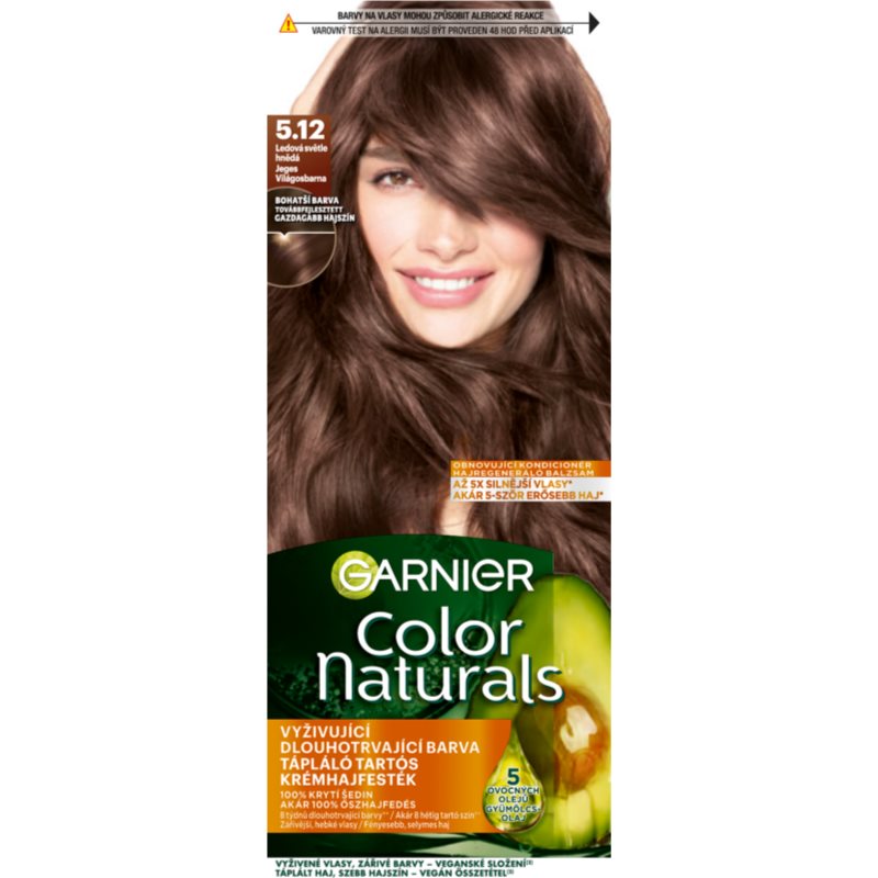 Garnier Color Naturals Creme culoare par culoare 5.12 Cold Light Brown 1 buc