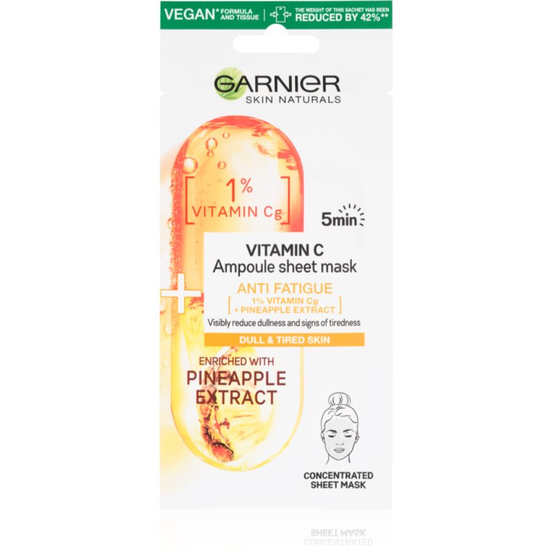 Garnier Skin Naturals Vitamin C masca de celule cu efect energizant 15 g