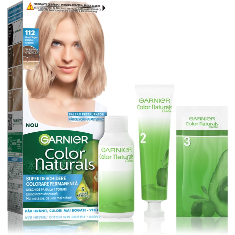 Garnier Color Naturals Creme culoare par culoare 112 Blond Super Deschis Argintiu 1 buc