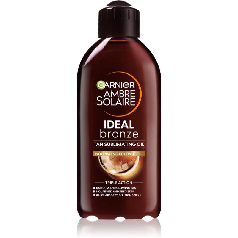 Garnier Ambre Solaire Ideal Bronze ulei pentru îngrijire și bronzare SPF 2 200 ml