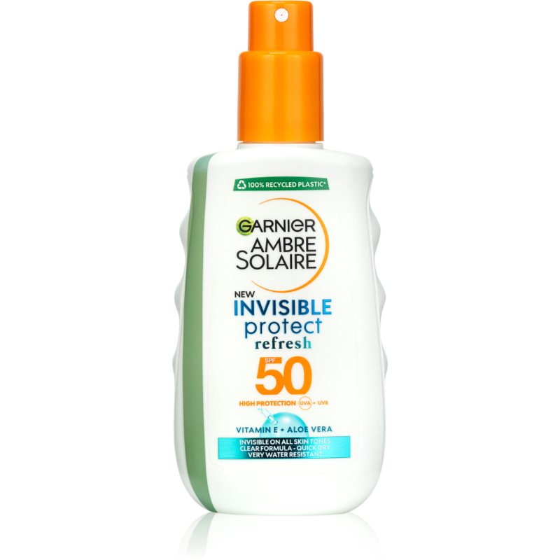 Garnier Ambre Solaire Invisible Protect spray pentru bronzat SPF 50 200 ml