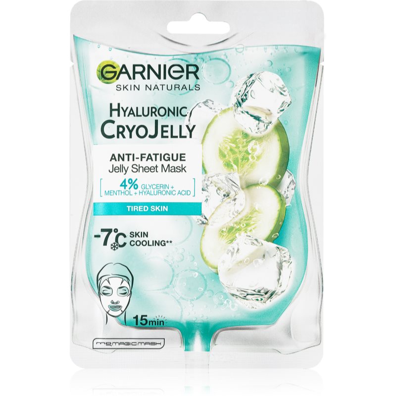 Garnier Textil Masks Cryo Jelly Masca gel hidratanta cu acid hialuronic 27 g