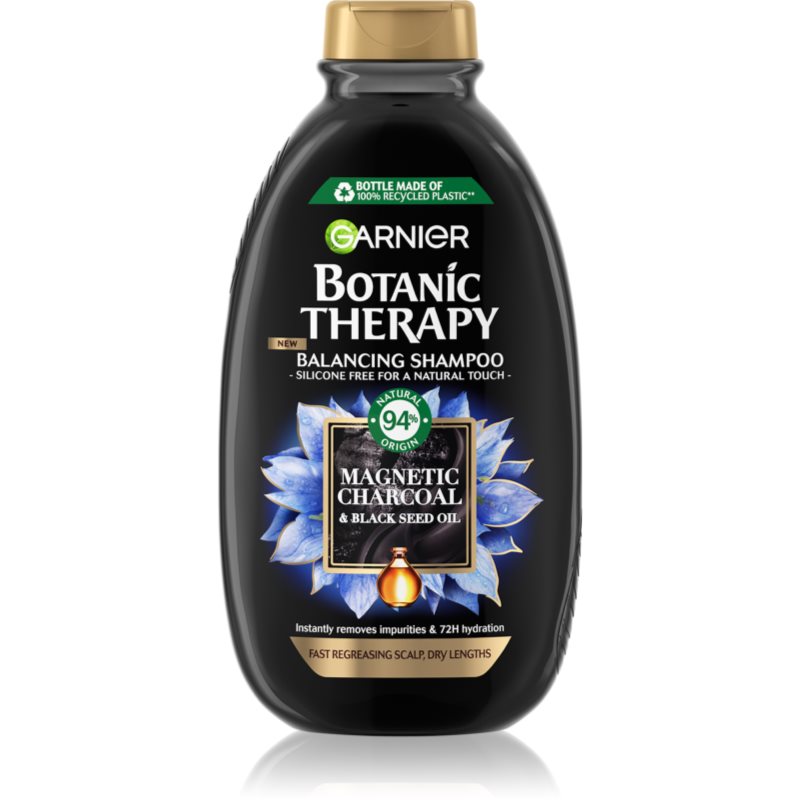 Garnier Botanic Therapy Magnetic Charcoal Sampon pentru scalp gras si fire de par cu terminatii uscate 250 ml