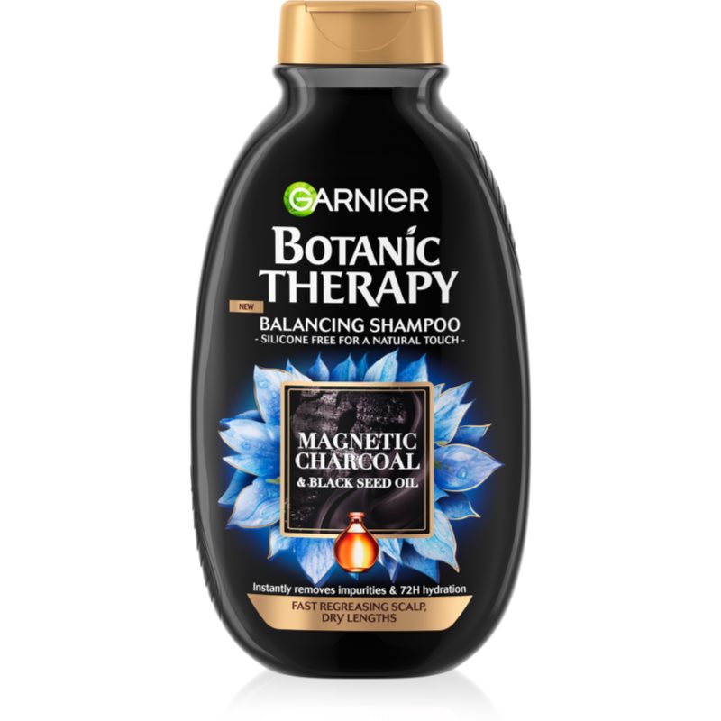 Garnier Botanic Therapy Magnetic Charcoal Sampon pentru scalp gras si fire de par cu terminatii uscate 250 ml