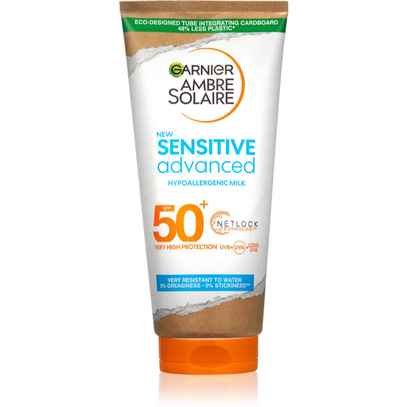 Garnier Ambre Solaire Sensitive Advanced loțiune pentru plaja pentru piele sensibila SPF 50+ 175 ml